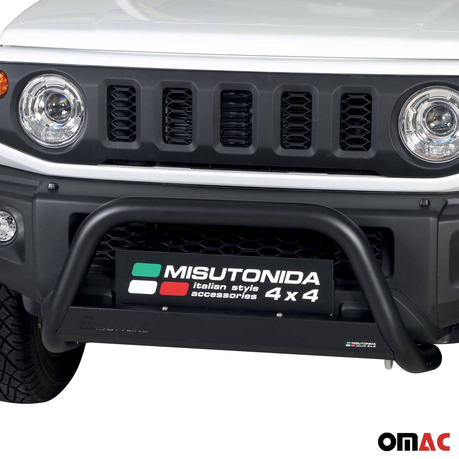 Pare-buffle Avant pour Suzuki Jimny 2018-2026 63 mm en Acier Noir