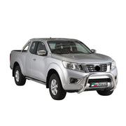 Marchepieds Latéraux pour Nissan NP300 Navara King Cab 2015-2023 Acier Argent