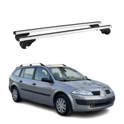 Barres de toit Transversales pour Renault Megane 2003-2009 Aluminium Argent