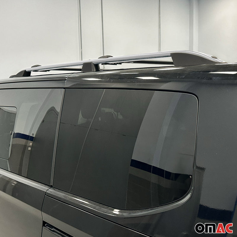 Barres de toit longitudinales pour Ford Transit Tourneo Custom 2023-2025 L1 Gris