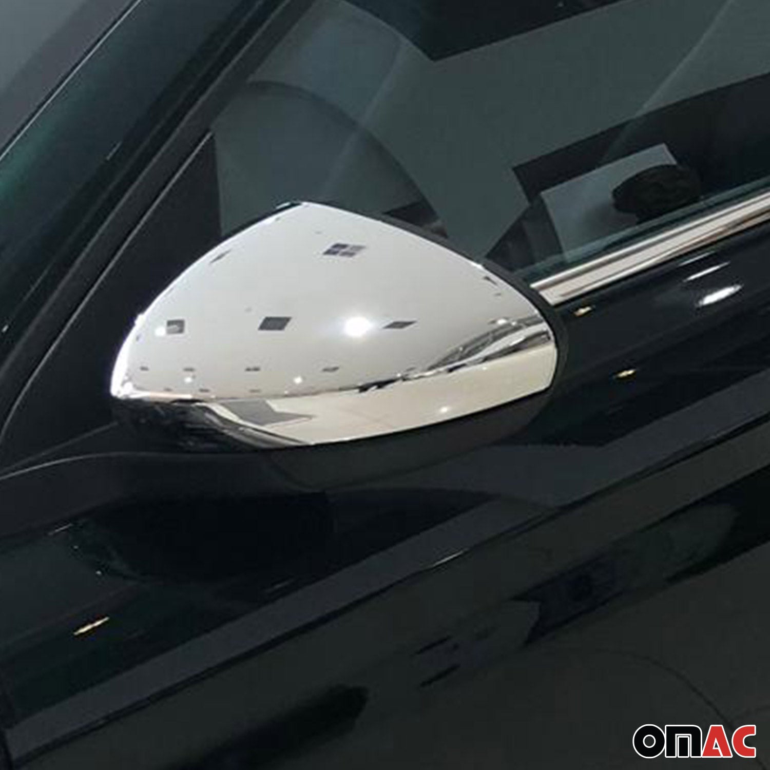 Coques de Rétroviseurs pour Dodge Neon Berline 2015-2026 en ABS Argent Chromé 2x