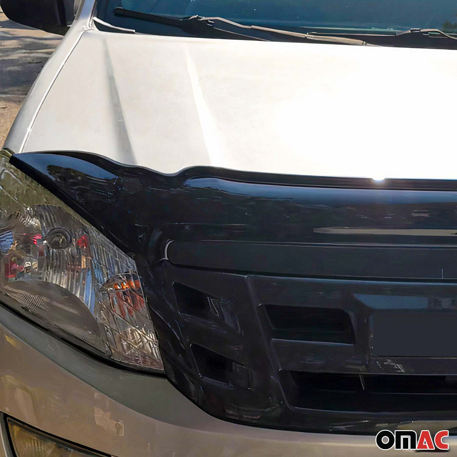 Deflecteurs d'air capot de voiture pour Isuzu D-Max 2012-2018 Acrylique Noir