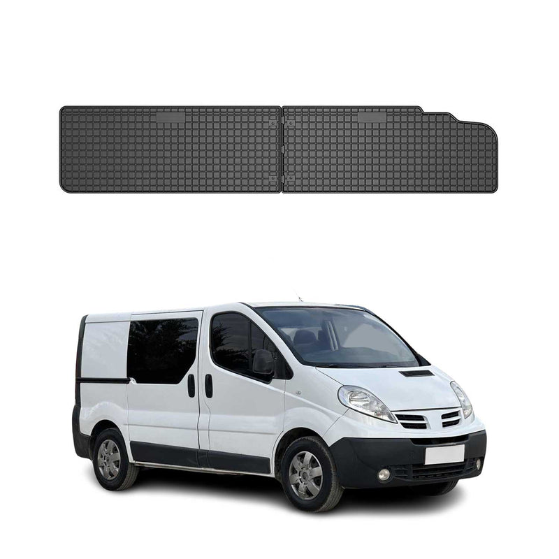 Tapis de Sol pour Nissan Primastar 2001-2014 Convient à 3ème rangée Noir