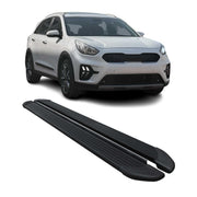 Marchepieds Latéraux pédale pour Kia Niro I 2017-2022 Noir Aluminium 2Pcs