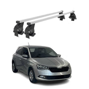 Barres de toit transversales pour Skoda Fabia III 2015-2020 Acier Gris