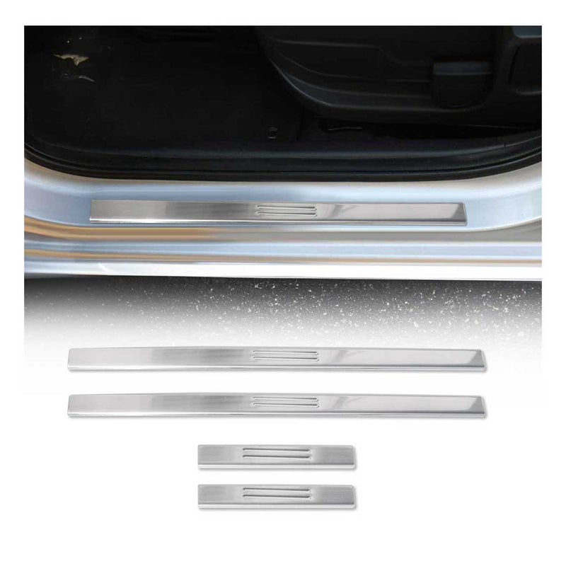 Protection Seuils de portes pour BMW X5 E70 2006-2013 en acier inox Chromé 4Pcs