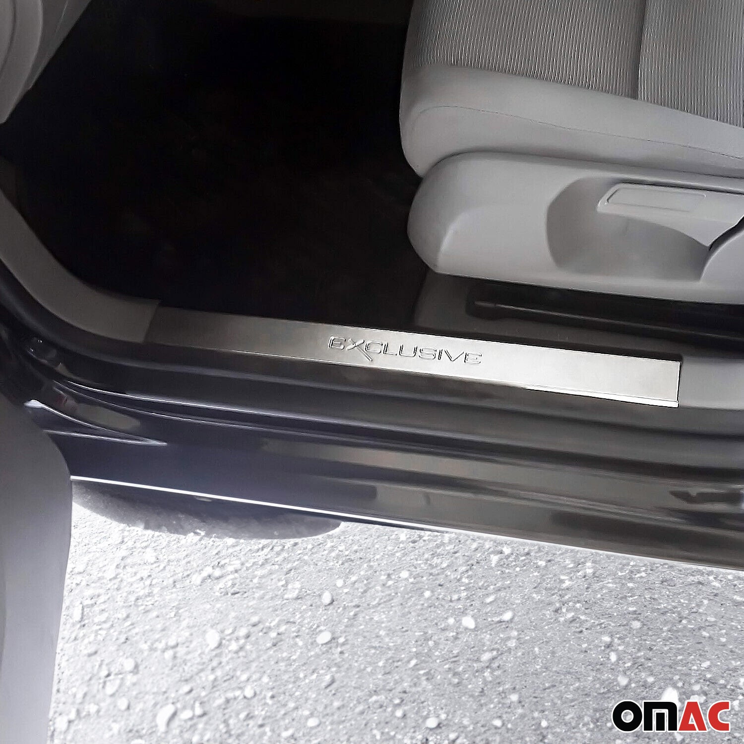 Couverture de Seuil de porte pour VW Golf V VI VII 2003-2019 inox chromé 2Pcs