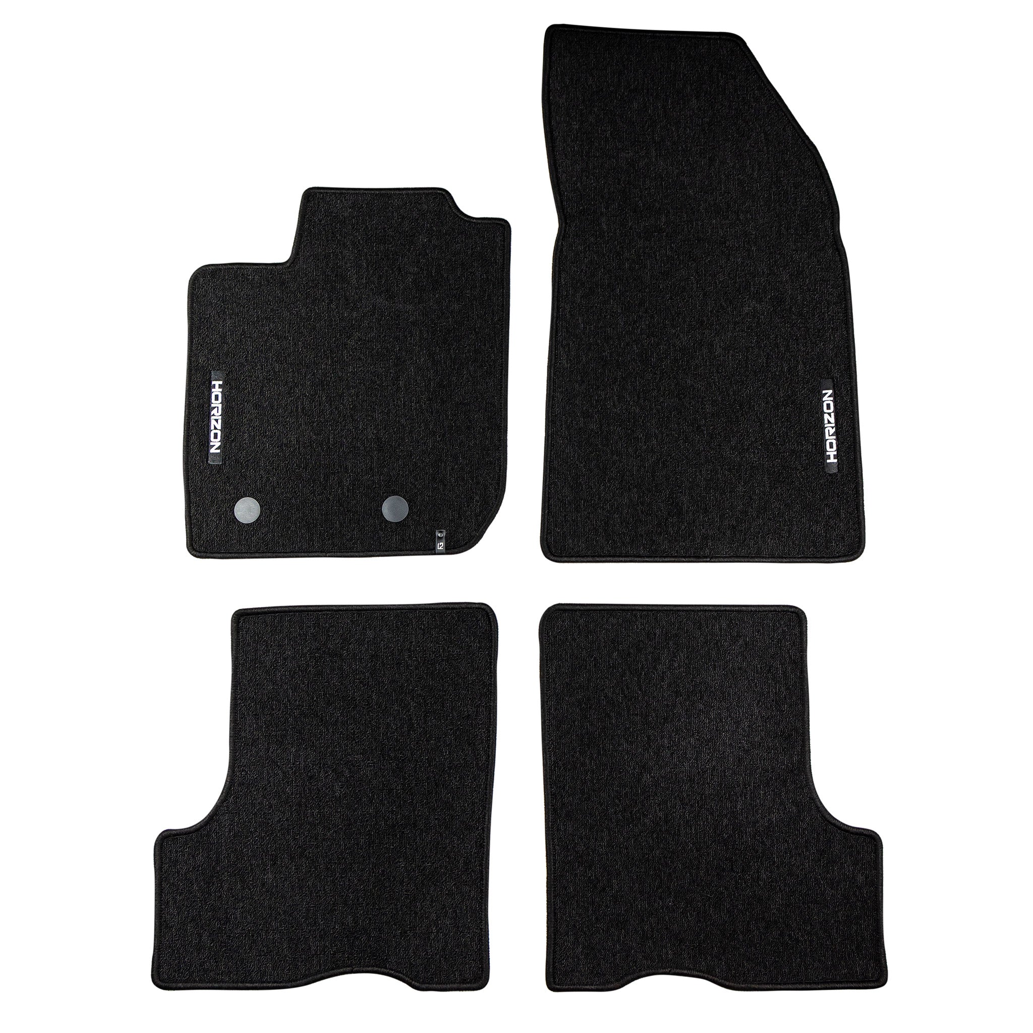 Tapis de Sol de Voiture pour Dacia Duster II 2017-2024 Velours Durable Noir 4Pcs