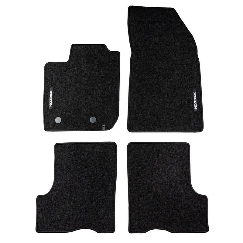 Tapis de Sol de Voiture pour Dacia Duster II 2017-2024 Velours Durable Noir 4Pcs