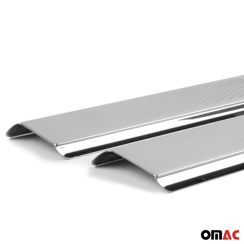 Seuils de porte pour VW Golf 6 2010-2013 en acier inox Chromé 2x