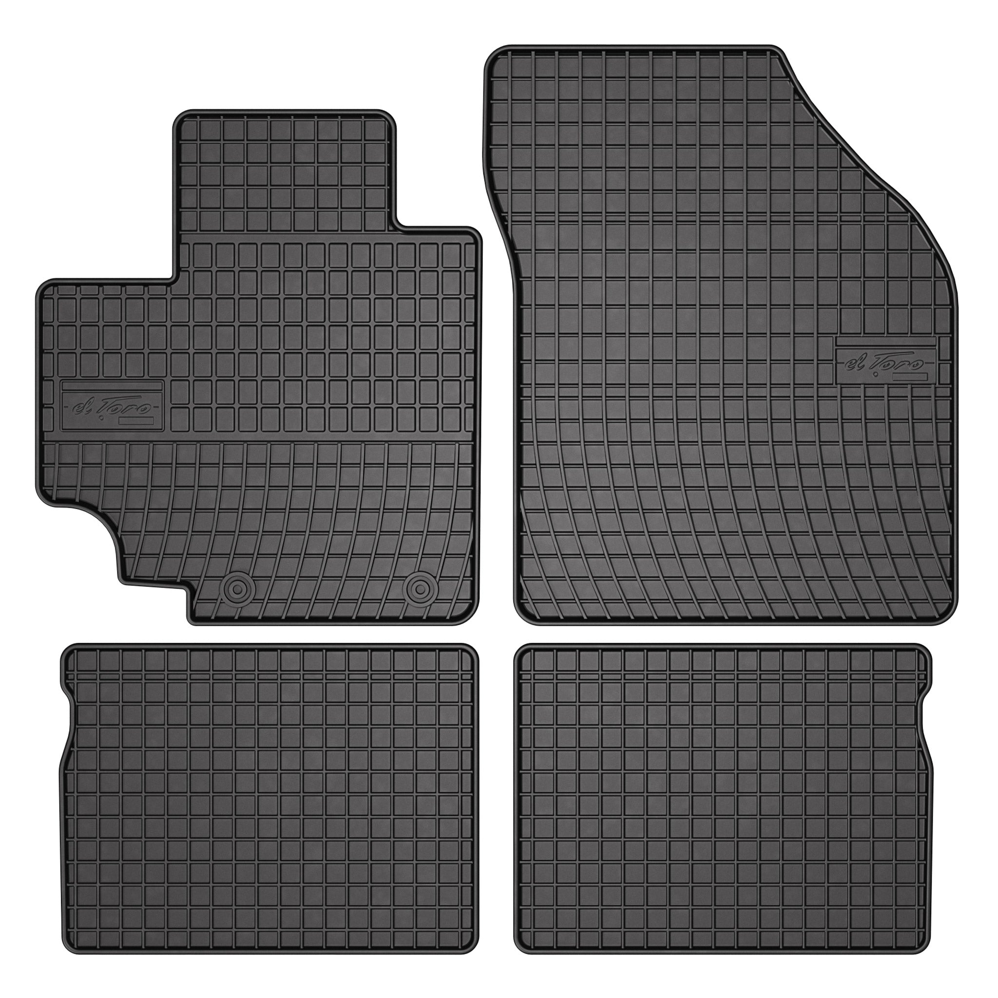 OMAC Tapis de Sol pour Suzuki Celerio 2014-2021 Caoutchouc Noir