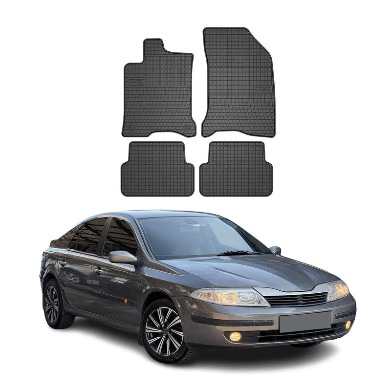Tapis de Sol pour Renault Laguna 2001-2007 Caoutchouc Noir