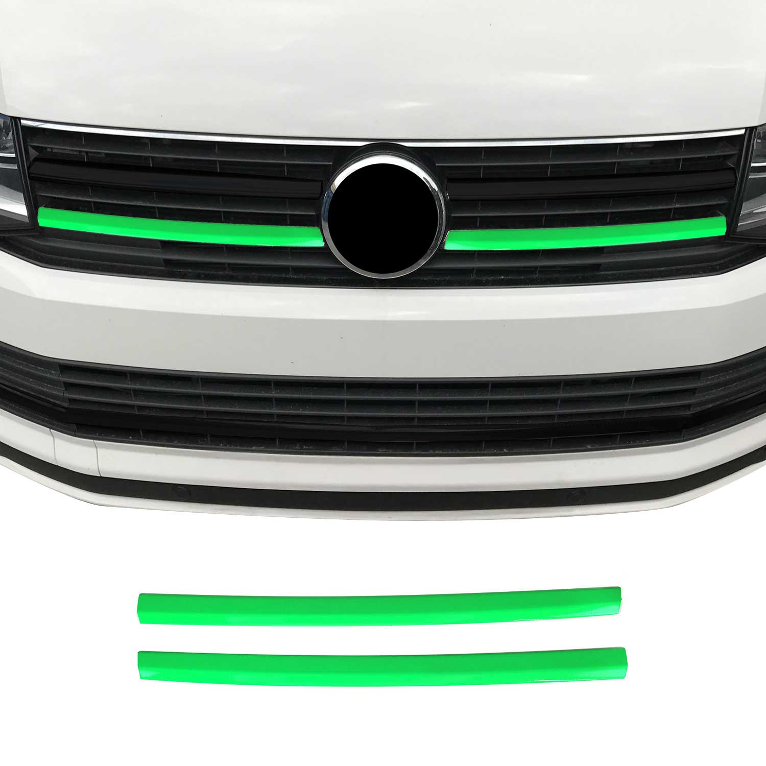 Moulure Grille de Calandre pour VW T6 Transporter 2015-2019 Highline Acier 2Pcs