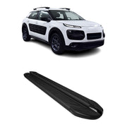 Marchepieds latéraux pédale pour Citroen C4 Cactus 2014-2022 Aluminium Noir 2Pcs