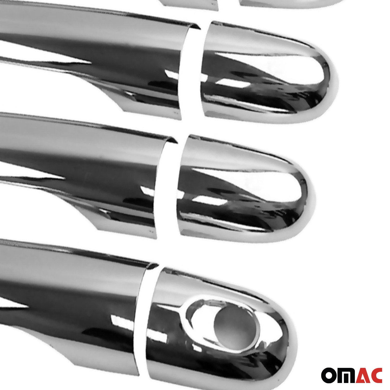 Couverture de poignée de porte pour Renault Kangoo 2007-2021 en Acier chromé