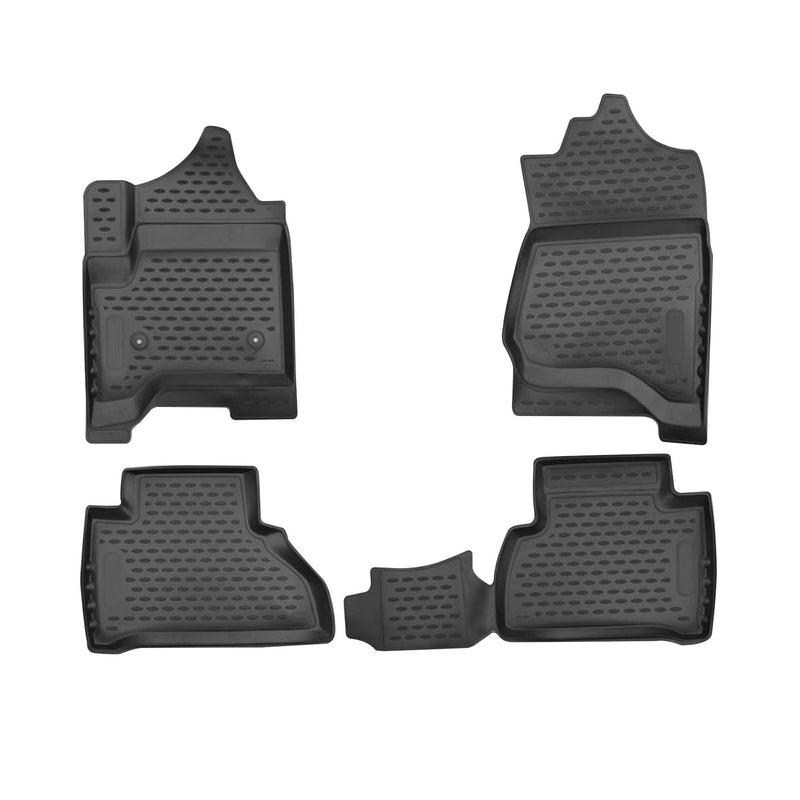 Tapis de sol pour Cadillac Escalade 2015-2020 en caoutchouc TPE 3D Noir 4Pcs