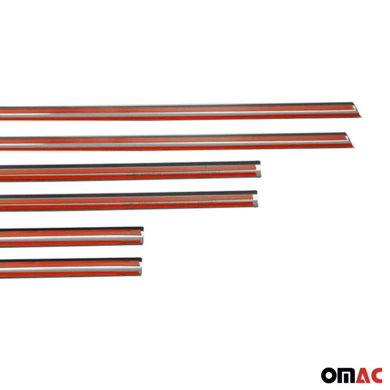 Baguettes pour contour Latérales pour Hyundai Getz 2002-2011 acier inox chrome