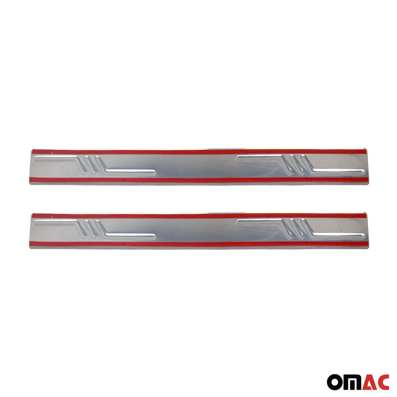 Protection Seuils de Portes pour VW Golf VI Cabriolet 2011-2016 2x Acier Chromé