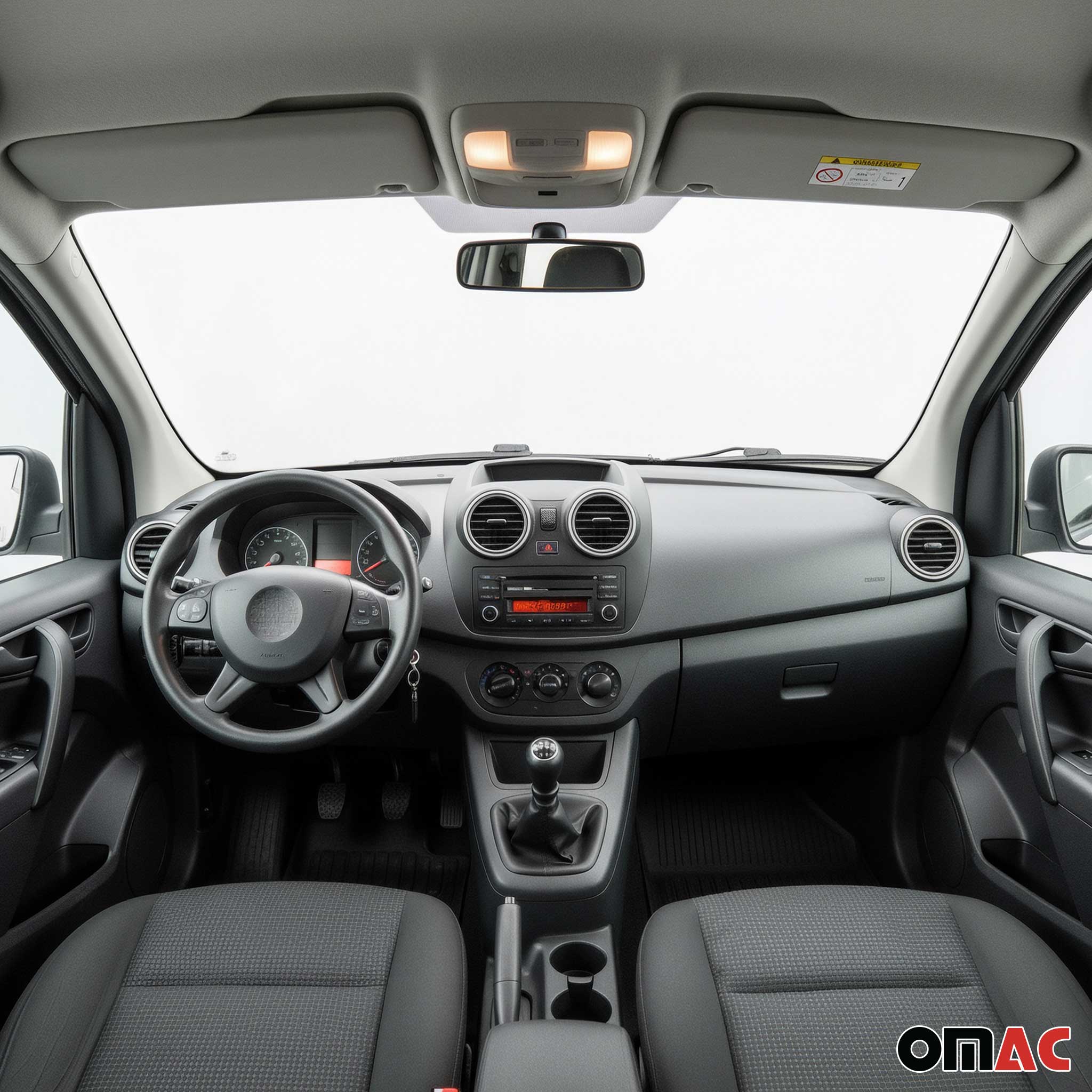 Cadre de ventilation de Cockpit Mercedes-Benz Citan 2012-2021 Chromé Acier Mat