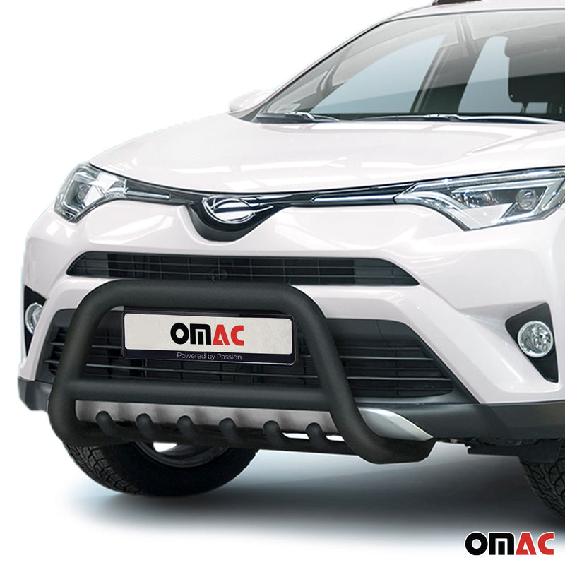 Pare-Buffle Avant Pour Toyota RAV4 2015-2018 Acier Inoxydable Noir