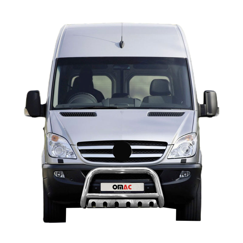 Pare-Buffle Avant Pour Mercedes Sprinter 906 2013-2018 en Acier Argent