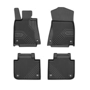 Tapis de Sol de Voiture No.77 pour Lexus GS IV 2012-2020 sauf AWD TPE Noir 4Pcs