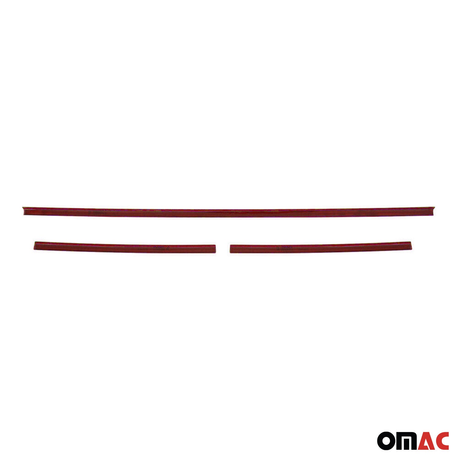 Moulure de Grille de Calandre pour VW T6 Transporter 2015-2019 Highline Rouge 3x