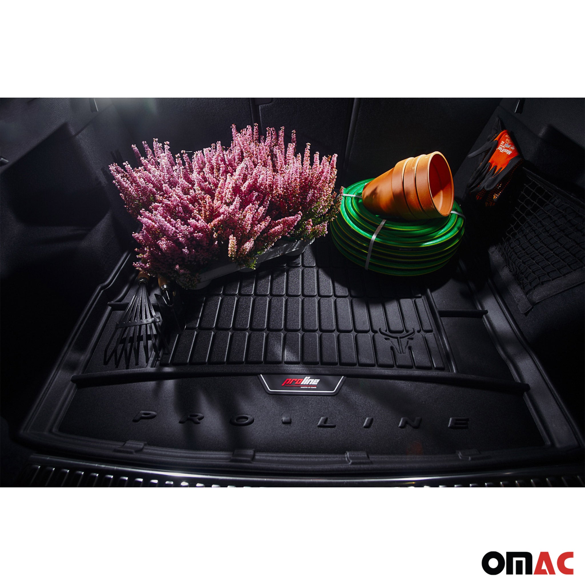 OMAC Tapis de Coffre pour Toyota RAV4 2005-2012 TPE Noir
