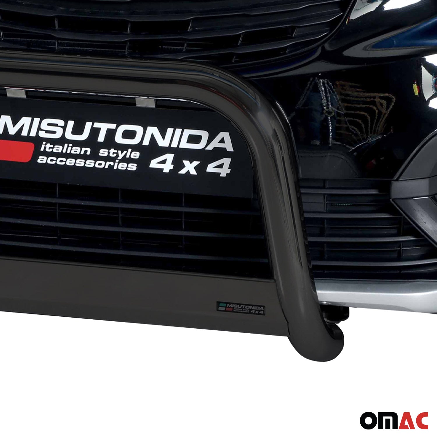 Pare-buffle Avant pour Opel Combo E 2019-2026 63 mm en Acier Noir