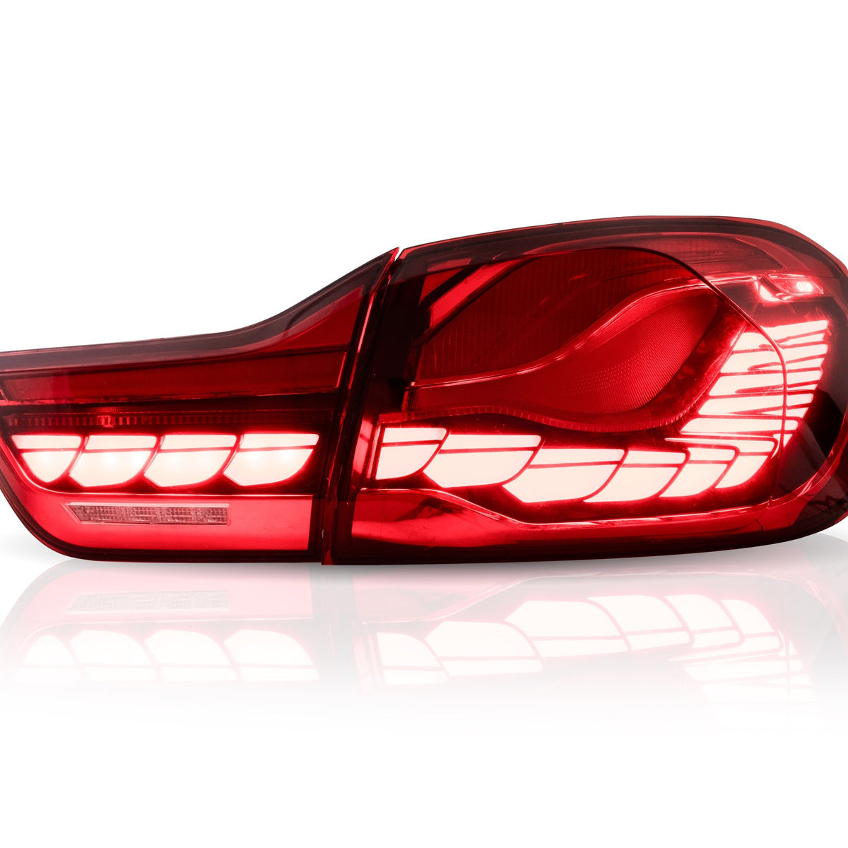 JOM OLED/LED Feux Arrière pour BMW F32 Coupé/F33 Cabriolet/F36 Gran Coupé Rouge