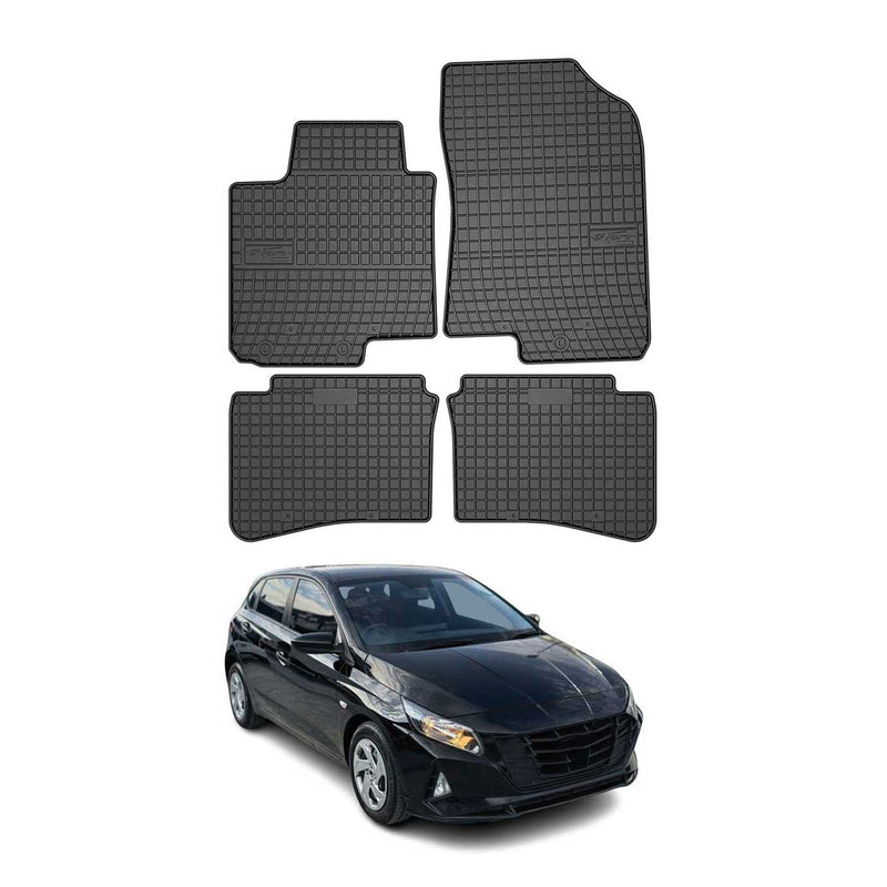 Tapis de Sol pour Hyundai i20 3 2020-2025 OMAC Noir Caoutchouc 4x