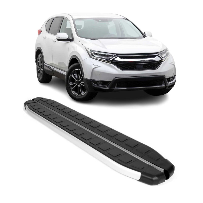 Marchepieds Latéraux pédale pour Honda CR-V 2016-2021 Aluminium Noir Gris 2Pcs