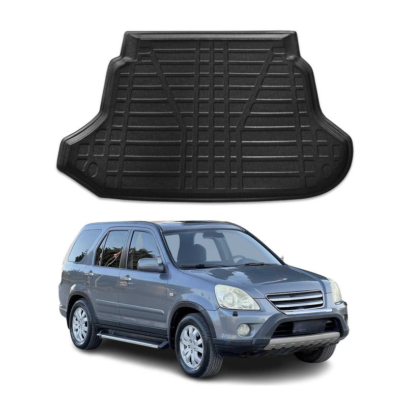 Tapis de Coffre pour Honda CR-V 2002-2005 en TPE Noir