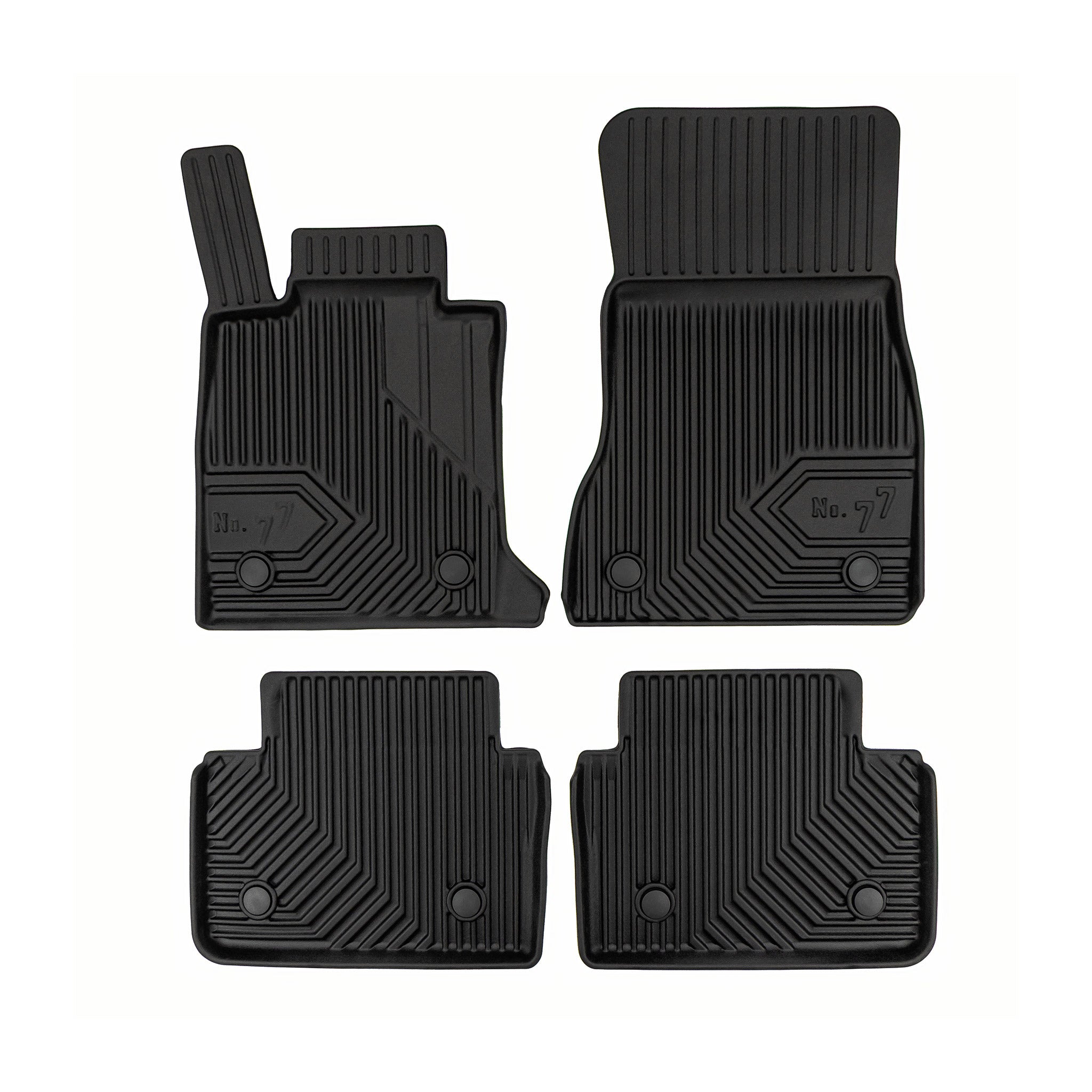 Tapis de Sol de Voiture pour BMW i5 2023-2026 TPE Antidérapant Durable Noir 4Pcs
