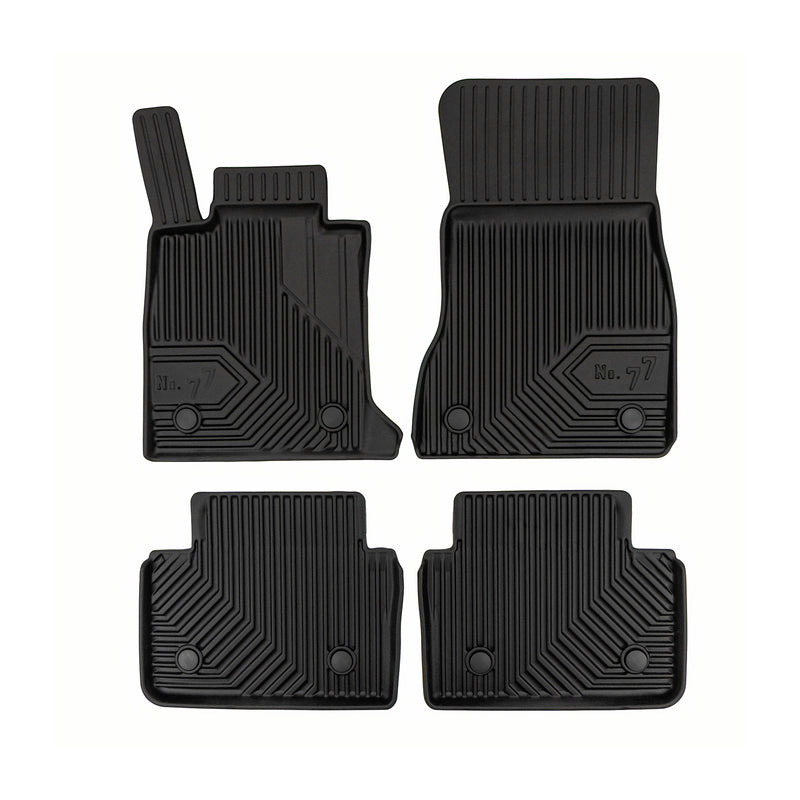 Tapis de Sol de Voiture pour BMW i5 2023-2025 TPE Antidérapant Durable Noir 4Pcs