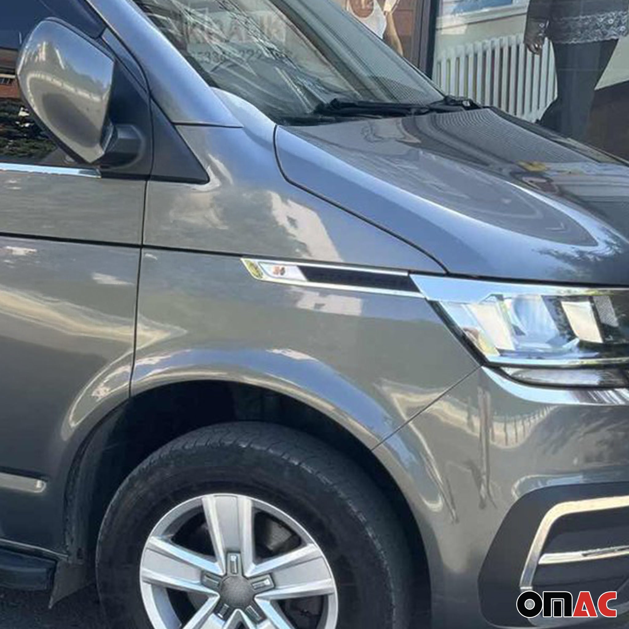 Cadre de Clignotant pour VW T6.1 Transporter 2019-2024 acier inoxydable 2Pcs