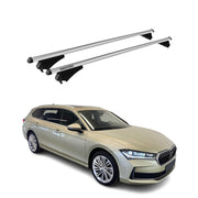 2024 Skoda Superb IV Wagon Tiger Barres de toit transversales Gris