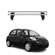 Barres de toit Transversales pour Nissan Micra 2002-2010 Alu Gris 2x 5 portes