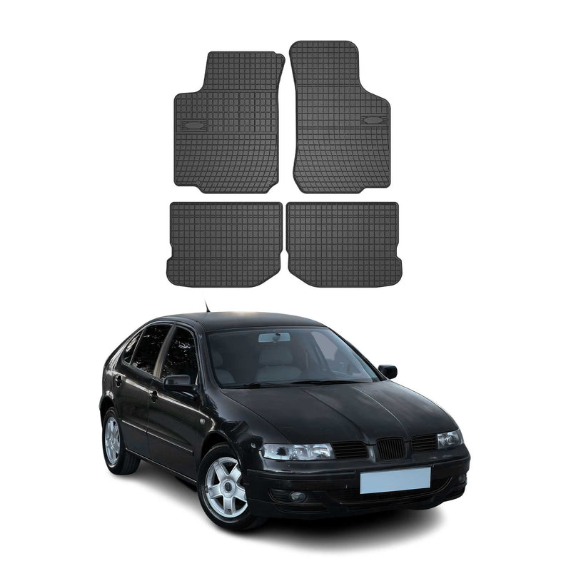 Tapis de Sol pour Seat Leon I 1999-2006 OMAC Noir Caoutchouc