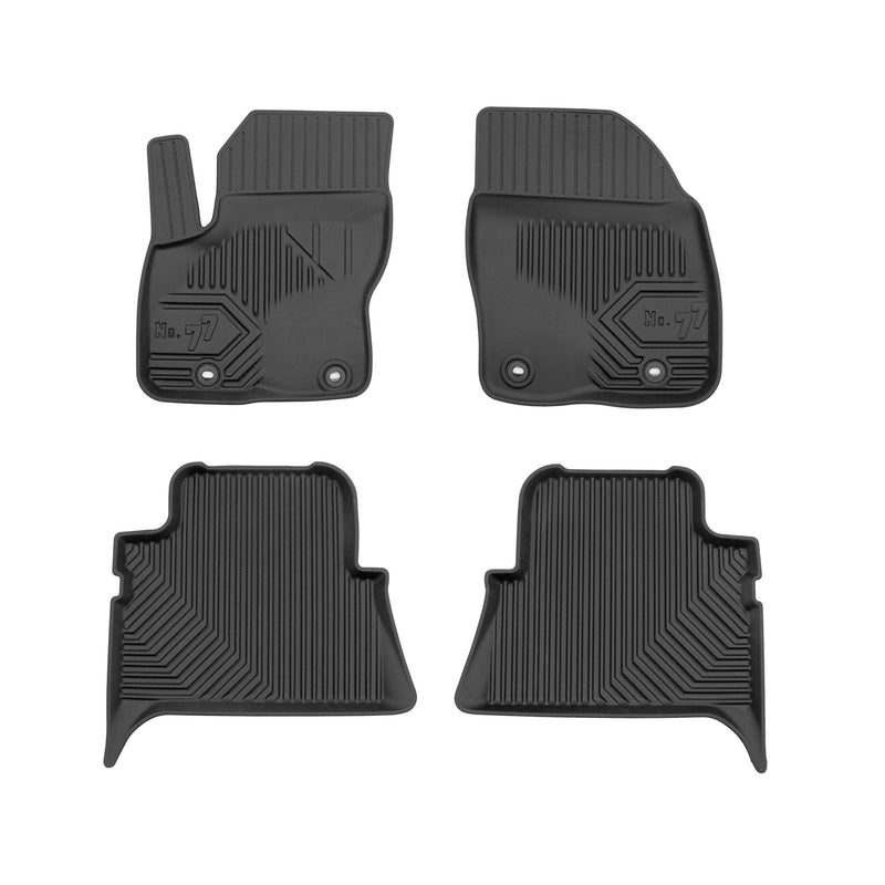 Tapis de Sol de Voiture pour Ford Kuga I 2008-2013 TPE Antidérapant Noir 4Pcs