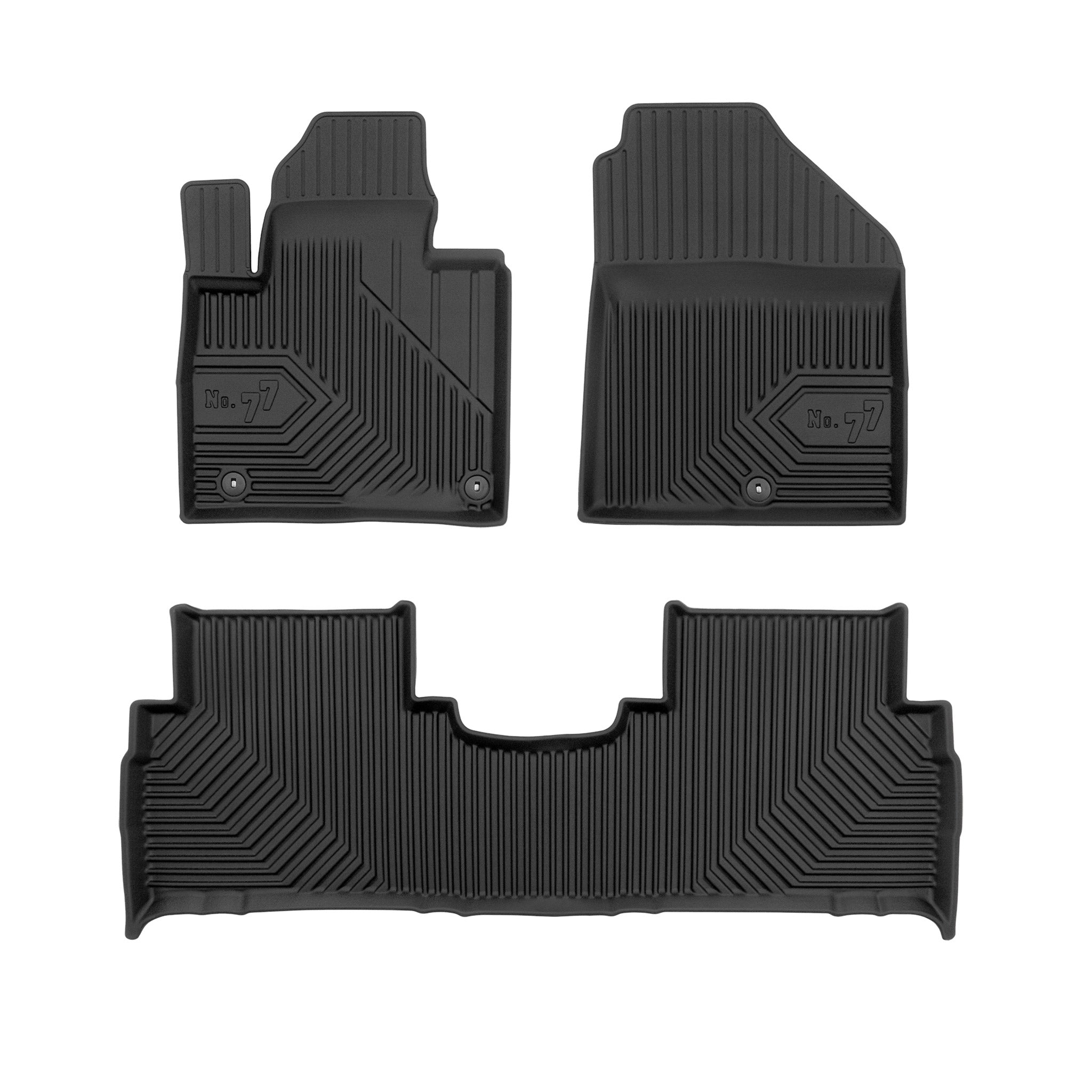 Tapis de Sol de Voiture pour Kia Sorento III 2014-2020 TPE Imperméable 3Pcs