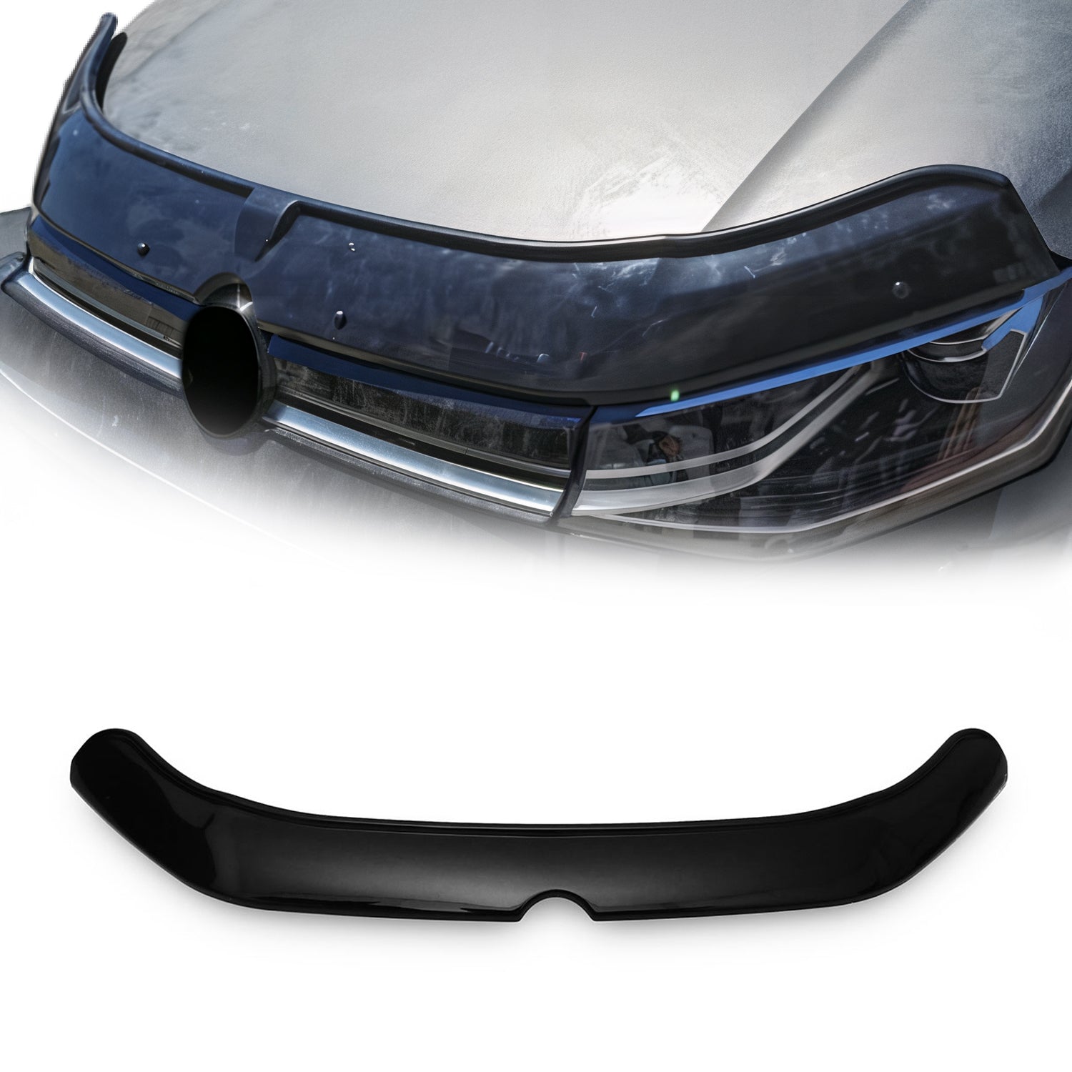 Déflecteur de Capot pour VW Caddy 2021-2025 en Acrylique Noir