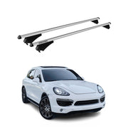 Tiger Barres de toit transversales pour Porsche Cayenne 2010-2017 Gris