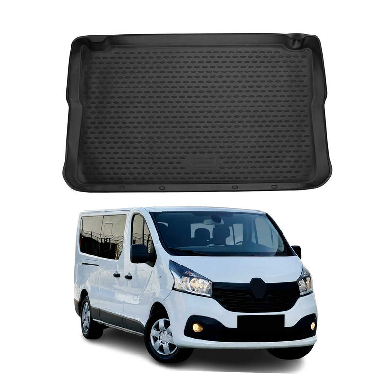 Tapis de Coffre pour Renault Trafic 2014-2022 Noir TPE