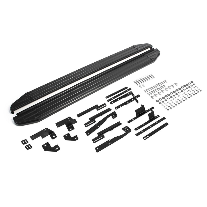 Marchepieds Latéraux pour Nissan Qashqai 2018-2023 Alu Noir ABE
