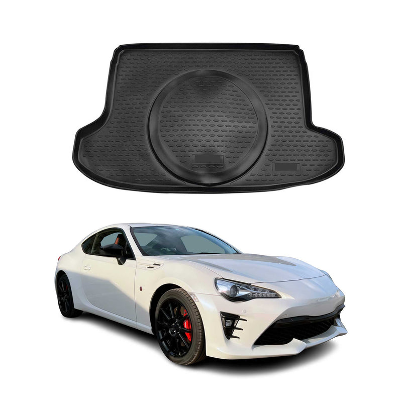 Tapis de Coffre pour Toyota GT 86 2012-2021 en caoutchouc TPE 3D Noir 1Pcs