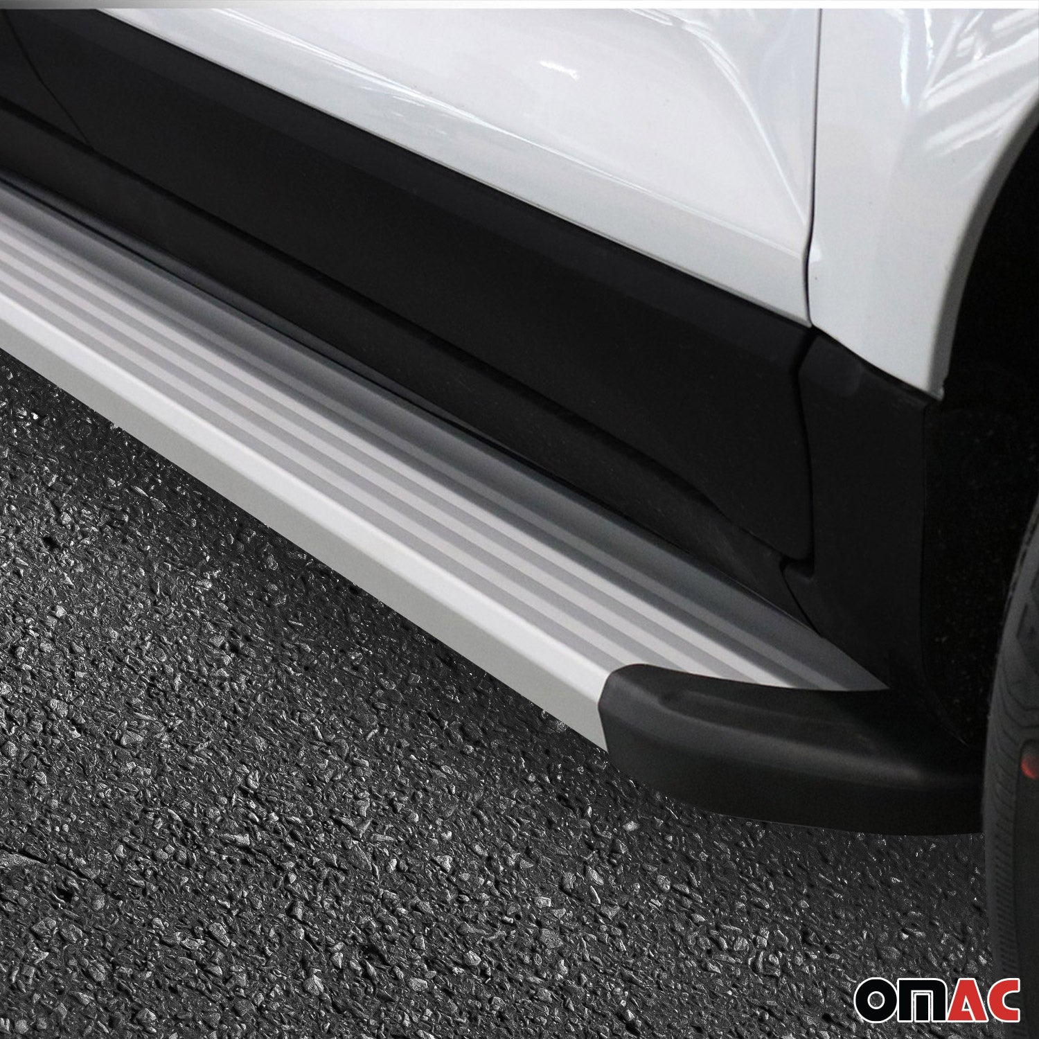 Marchepieds Latéraux pédale pour Ford Transit Courier I 2014-23 L1 Alu Argent 2x