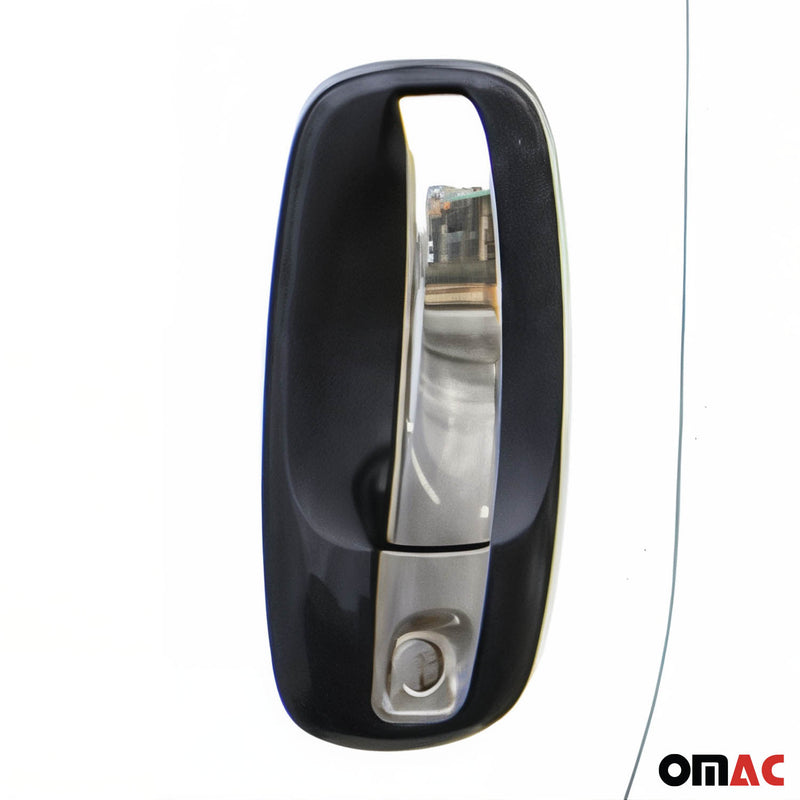 Couverture de poignée de porte pour Renault Trafic 2001-2014 en Acier Inoxy