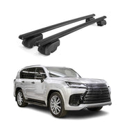 Barres de toit Transversales pour Lexus LX 2021-2026 Aluminium Noir