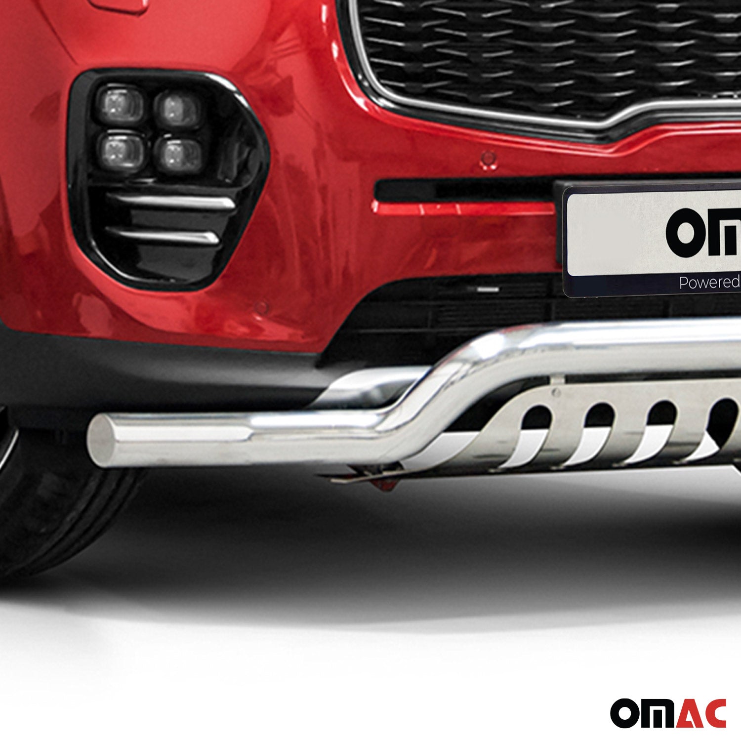 Pare-Buffle Avant Pour Kia Sportage 2015-2018 en Acier Inox Argent